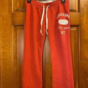 Red Abercrombie Sweatpants